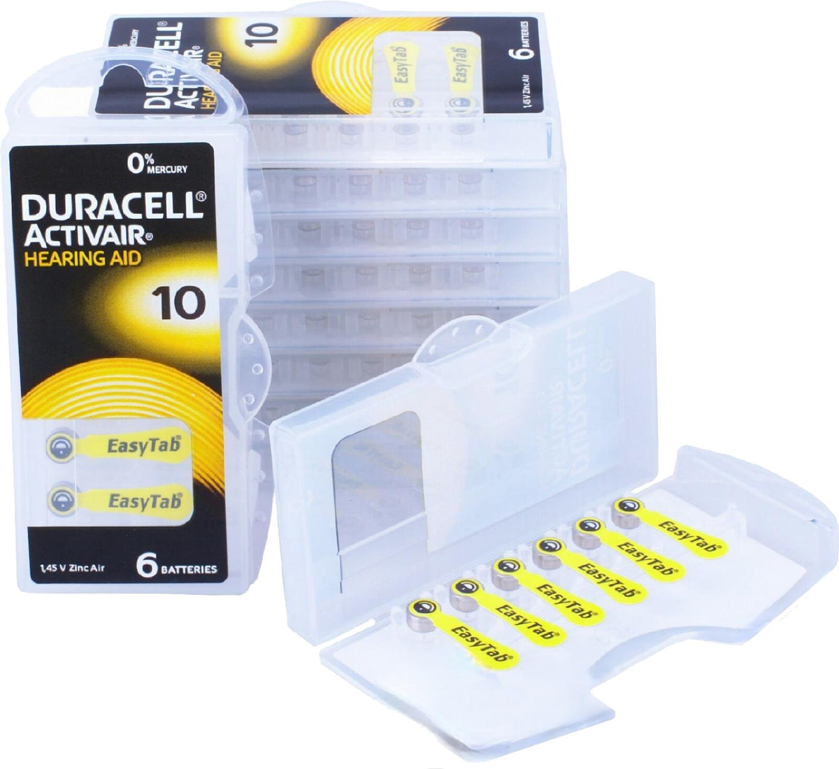 Piles auditives 10 - Duracell - Lot de 60 piles