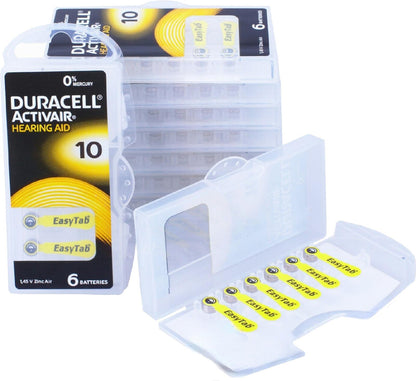 Piles auditives 10 - Duracell - Lot de 60 piles