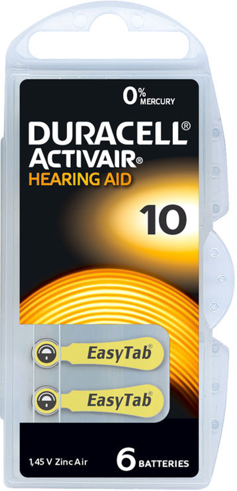 Piles auditives 10 - Duracell - Lot de 60 piles