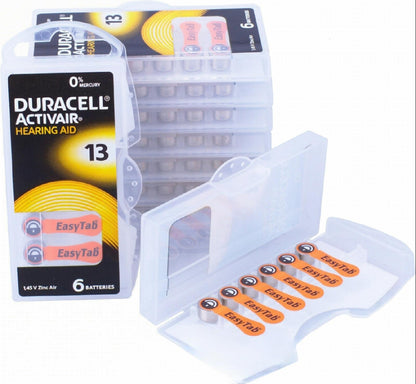 Piles auditives 13 - Duracell Activair - Lot de 60 piles