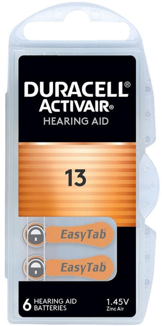 Piles auditives 13 - Duracell Activair - Lot de 60 piles