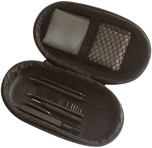 Kit de nettoyage appareils auditifs 8 pieces en etui compact